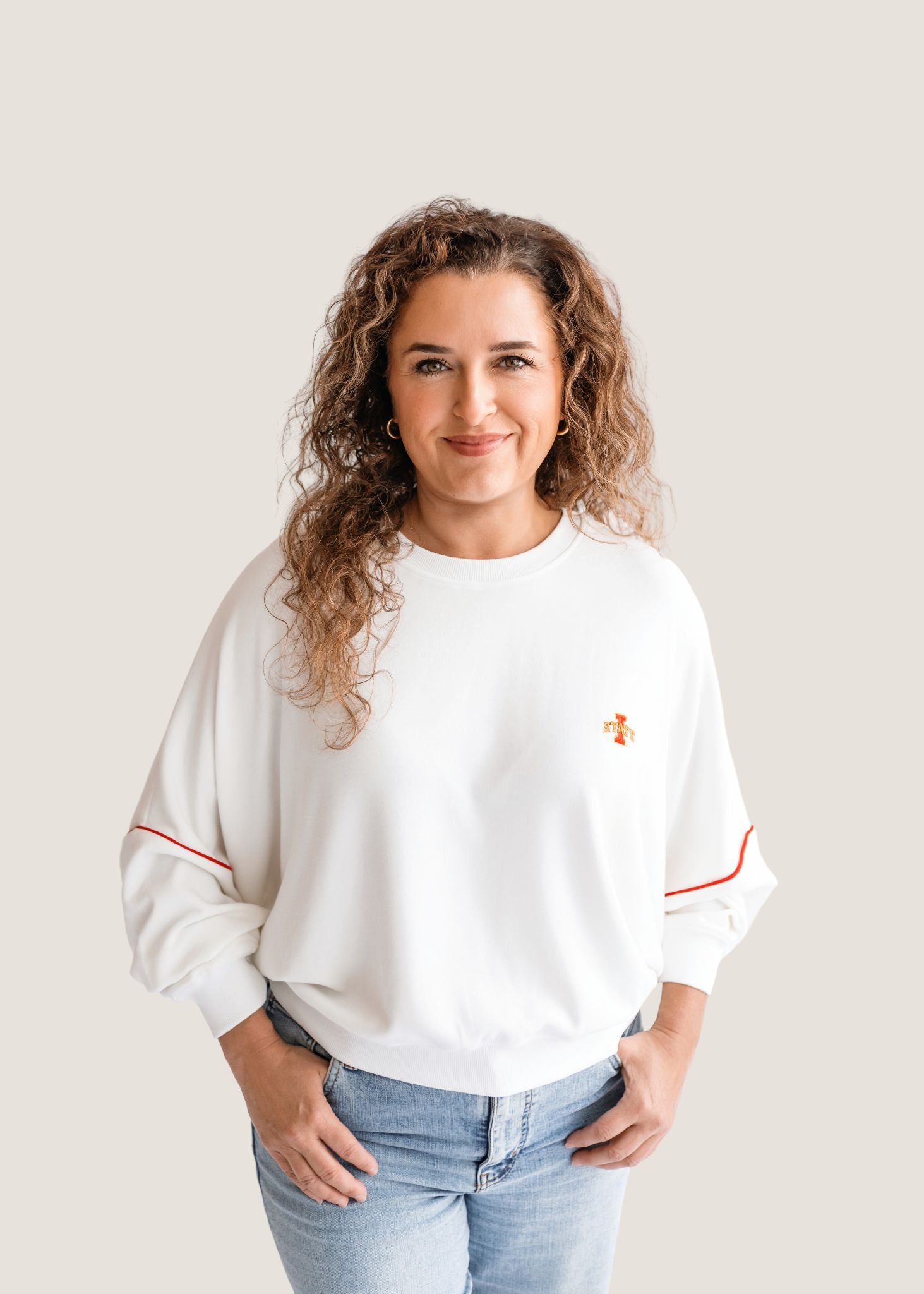 Iowa State Audrey Crew Neck Seatshirt